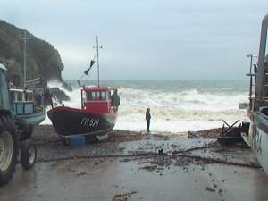 Too stormy to fish